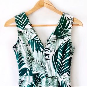 H&M • Tropical Palm Fronds Dress